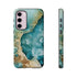 Aquamarine inspired Geode in Watercolor - Impact Resistant Phone Case Samsung Galaxy S23 Plus Matte